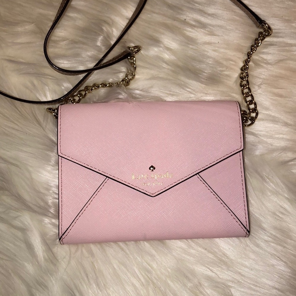 Kate Spade Pink Envelope Crossbody Bag